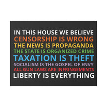 Load image into Gallery viewer, In This House Yard Sign