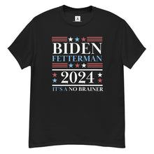 Load image into Gallery viewer, Biden Fetterman 2024, It's A No Brainer Men's Tee
