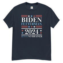Load image into Gallery viewer, Biden Fetterman 2024, It's A No Brainer Men's Tee