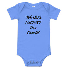 Load image into Gallery viewer, World's Cutest Tax Credit Baby Short Sleeve One Piece