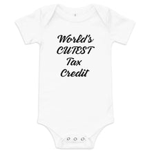 Load image into Gallery viewer, World's Cutest Tax Credit Baby Short Sleeve One Piece