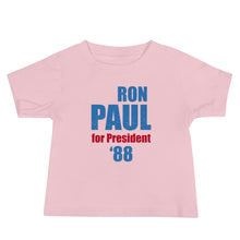 Load image into Gallery viewer, Vintage Ron Paul For President '88 Baby Jersey Short Sleeve Tee