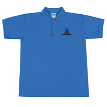 Load image into Gallery viewer, Don't Tread Embroidered Polo Shirt