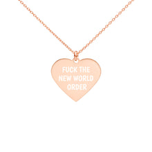Load image into Gallery viewer, F THE NWO Heart Necklace
