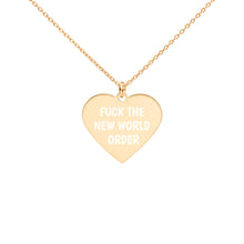 Load image into Gallery viewer, F THE NWO Heart Necklace