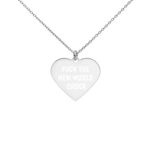 Load image into Gallery viewer, F THE NWO Heart Necklace