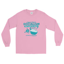 Load image into Gallery viewer, Socialism Cereal Box Men’s Long Sleeve Shirt