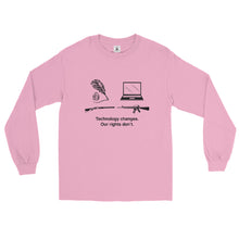 Load image into Gallery viewer, Technology Changes Our Rights Don't Men’s Long Sleeve Shirt
