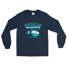 Load image into Gallery viewer, Socialism Cereal Box Men’s Long Sleeve Shirt