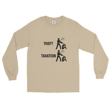 Load image into Gallery viewer, Taxation Vs. Theft Men’s Long Sleeve Shirt