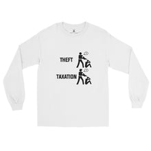 Load image into Gallery viewer, Taxation Vs. Theft Men’s Long Sleeve Shirt