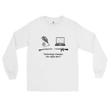 Load image into Gallery viewer, Technology Changes Our Rights Don't Men’s Long Sleeve Shirt