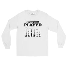 Load image into Gallery viewer, We Are Being Played Men’s Long Sleeve Shirt
