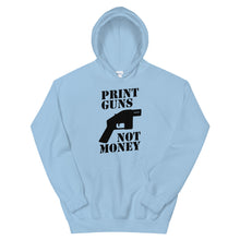 Load image into Gallery viewer, Print Guns, Not Money (black)