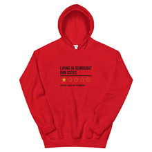 Load image into Gallery viewer, Living In Democrat Cities Hoodie