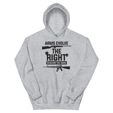 Load image into Gallery viewer, Arms Evolve The Right Remains The Same Hoodie
