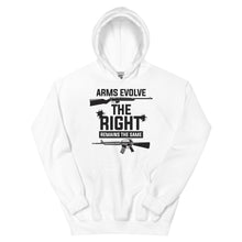 Load image into Gallery viewer, Arms Evolve The Right Remains The Same Hoodie