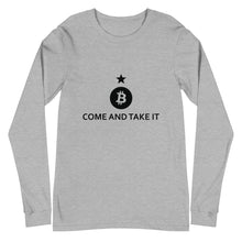 Load image into Gallery viewer, Come & Take It Bitcoin Long Sleeve Tee