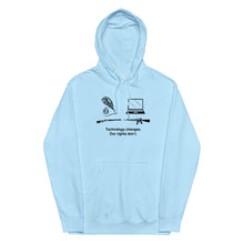 Load image into Gallery viewer, Technology Changes, Our Rights Don't Midweight Hoodie