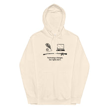 Load image into Gallery viewer, Technology Changes, Our Rights Don't Midweight Hoodie