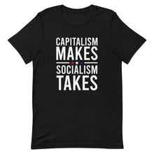 Load image into Gallery viewer, Capitalism Makes, Socialism Takes Tee