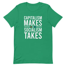 Load image into Gallery viewer, Capitalism Makes, Socialism Takes Tee