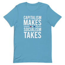 Load image into Gallery viewer, Capitalism Makes, Socialism Takes Tee