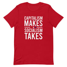 Load image into Gallery viewer, Capitalism Makes, Socialism Takes Tee