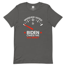Load image into Gallery viewer, Whoever Voted Biden Owes Me Gas Money Tee