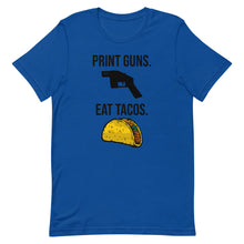 Load image into Gallery viewer, Print Guns, Eat Tacos Tee