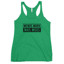 Load image into Gallery viewer, Menos Marx, Mais Mises Women's Racerback Tank Top