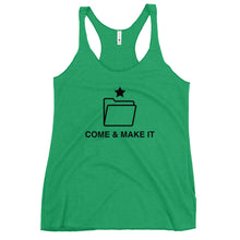 Load image into Gallery viewer, Come & Make It Women's Racerback Tank Top