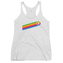 Load image into Gallery viewer, Bitcoin Rainbow Women's Racerback Tank Top