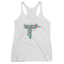 Load image into Gallery viewer, Floral Uzi Women's Racerback Tank Top