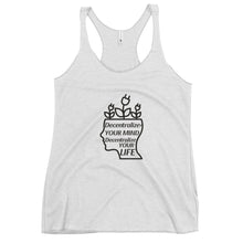 Load image into Gallery viewer, Decentralize Your Mind Women's Racerback Tank Top