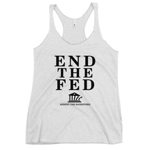 Load image into Gallery viewer, End The Fed Women's Racerback Tank Top