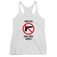 Load image into Gallery viewer, Gun-Free Zones Women's Racerback Tank Top