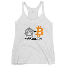 Load image into Gallery viewer, A + B = Freedom Women's Racerback Tank Top
