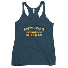 Load image into Gallery viewer, Meme War Veteran Women's Racerback Tank Top
