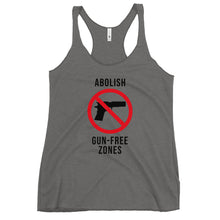 Load image into Gallery viewer, Gun-Free Zones Women's Racerback Tank Top