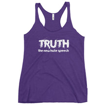 Load image into Gallery viewer, Truth the New Hate Speech Women's Racerback Tank Top
