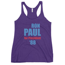 Load image into Gallery viewer, Ron Paul For President 88 Women's Racerback Tank Top