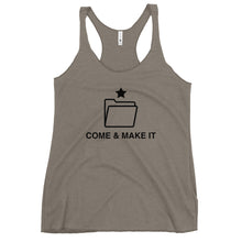 Load image into Gallery viewer, Come & Make It Women's Racerback Tank Top