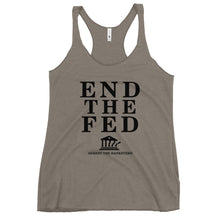 Load image into Gallery viewer, End The Fed Women's Racerback Tank Top
