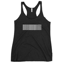 Load image into Gallery viewer, ABCDFUCKJOEBIDENPQRSTUVWXYZ Women's Racerback Tank Top