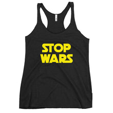 Load image into Gallery viewer, Stop Wars Women's Racerback Tank Top