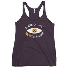 Load image into Gallery viewer, Make Orwell Fiction Again Women's Racerback Tank