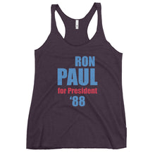 Load image into Gallery viewer, Ron Paul For President 88 Women's Racerback Tank Top