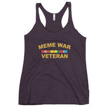 Load image into Gallery viewer, Meme War Veteran Women's Racerback Tank Top