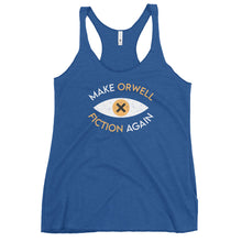 Load image into Gallery viewer, Make Orwell Fiction Again Women's Racerback Tank